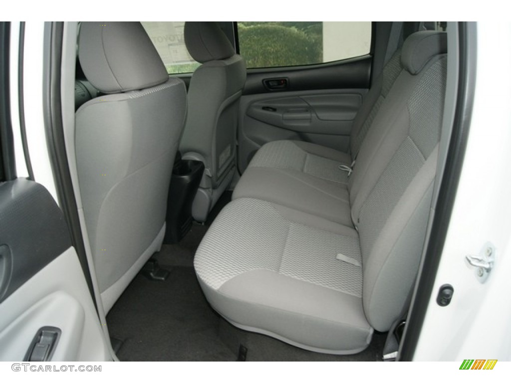 2012 Tacoma V6 Double Cab 4x4 - Super White / Graphite photo #7