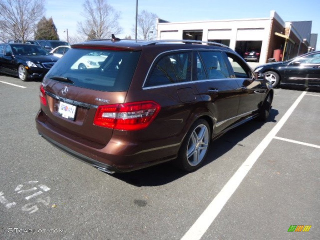 2012 E 350 4Matic Wagon - designo Mystic Brown / Natural Beige/Black photo #7