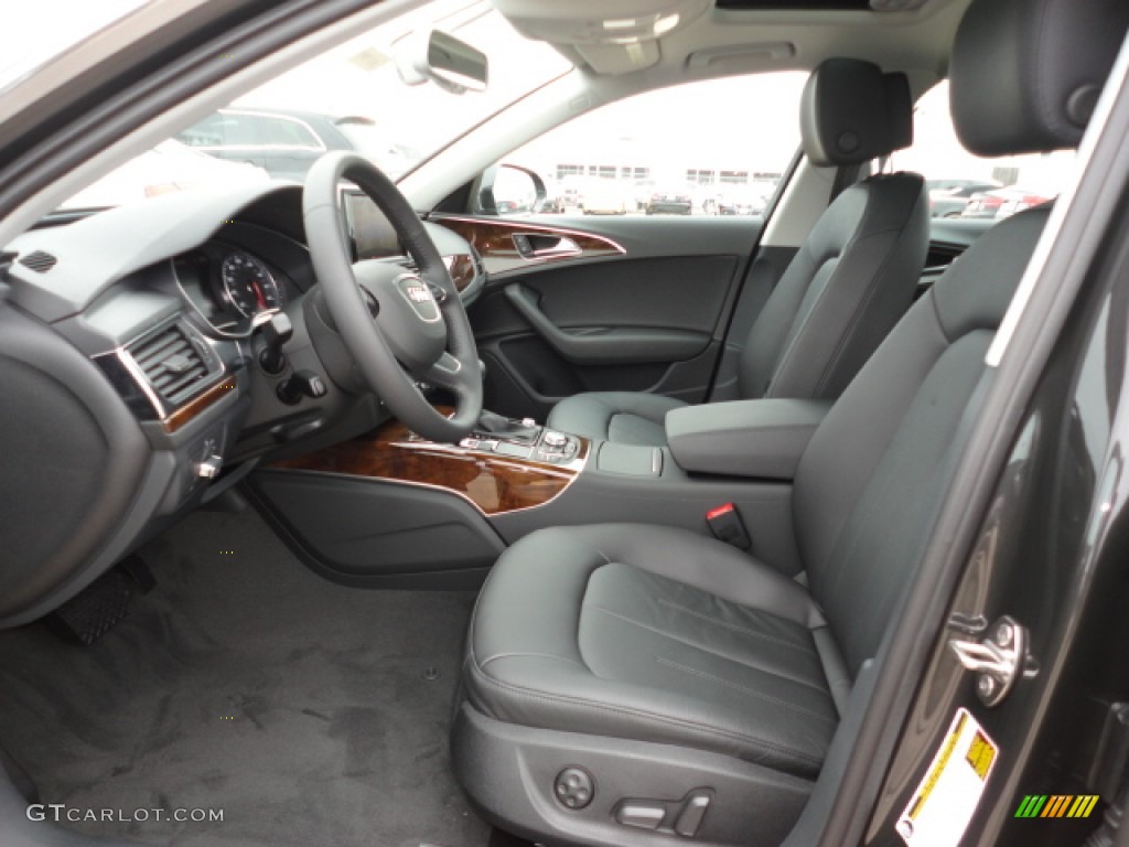 Black Interior 2012 Audi A6 2.0T Sedan Photo #61686418