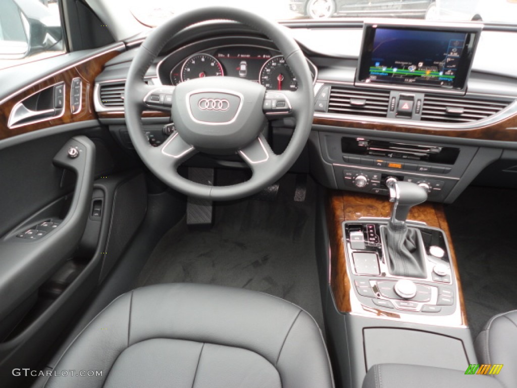 2012 Audi A6 2.0T Sedan Black Dashboard Photo #61686435