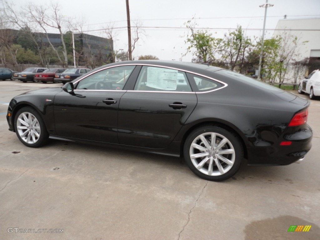 Havanna Black Metallic 2012 Audi A7 3.0T quattro Prestige Exterior Photo #61686572