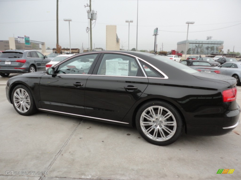 Havanna Black Metallic 2012 Audi A8 4.2 quattro Exterior Photo #61686649