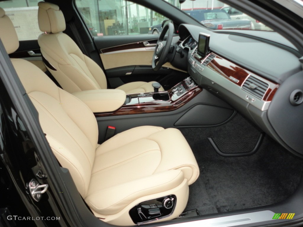 Velvet Beige Interior 2012 Audi A8 4.2 quattro Photo #61686696
