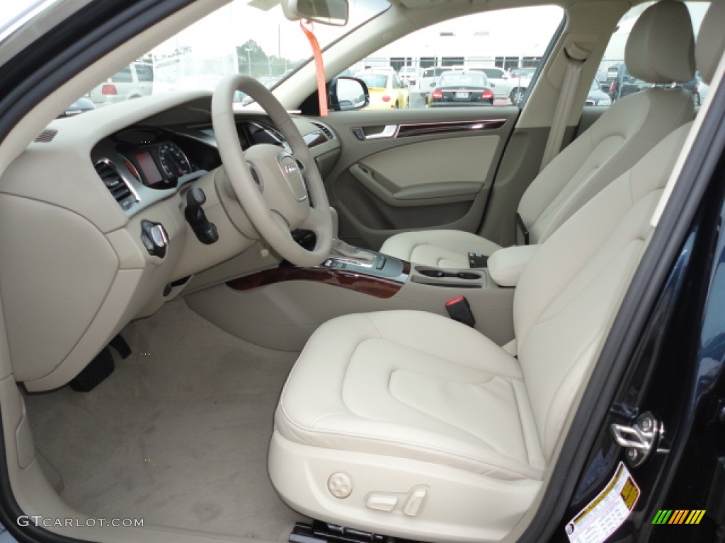 Cardamom Beige Interior 2012 Audi A4 2.0T Sedan Photo #61686750