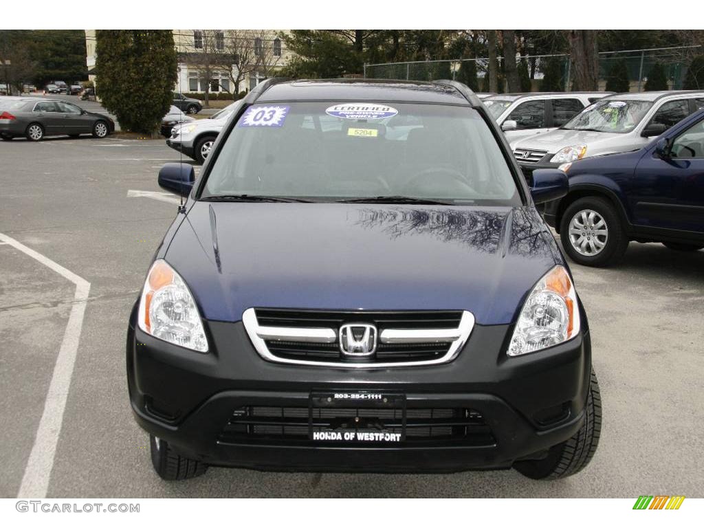 2003 CR-V EX 4WD - Eternal Blue Pearl / Black photo #2