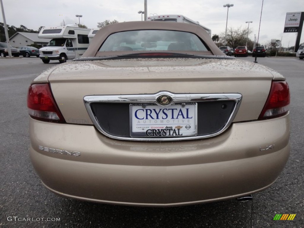 2001 Sebring LXi Convertible - Champagne Pearlcoat / Sandstone photo #7