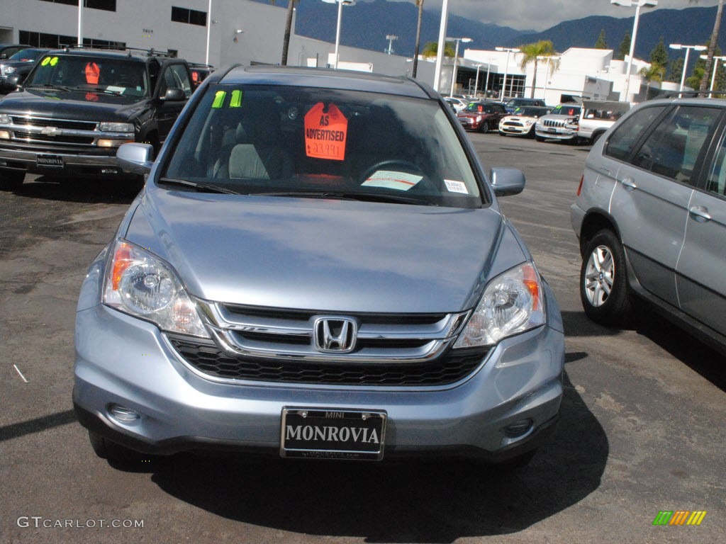 2011 CR-V EX-L - Glacier Blue Metallic / Gray photo #2