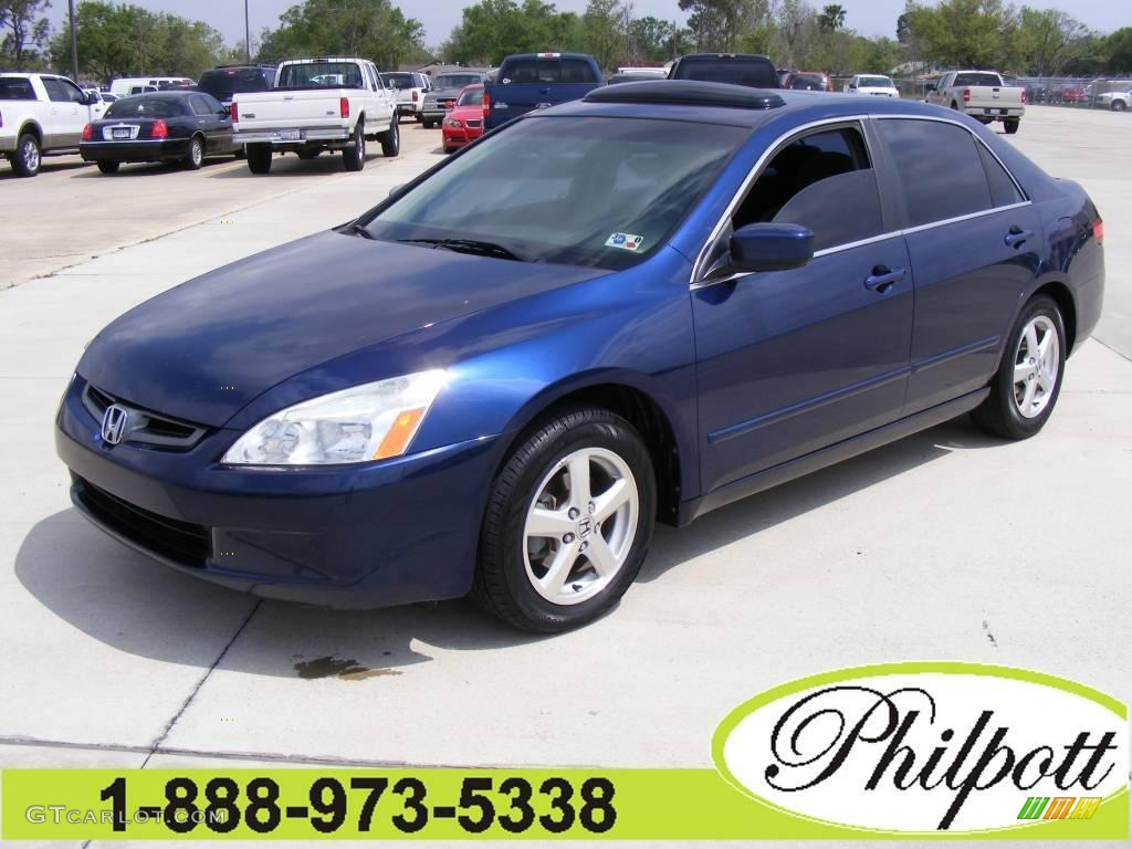 2005 Accord EX Sedan - Eternal Blue Pearl / Gray photo #1