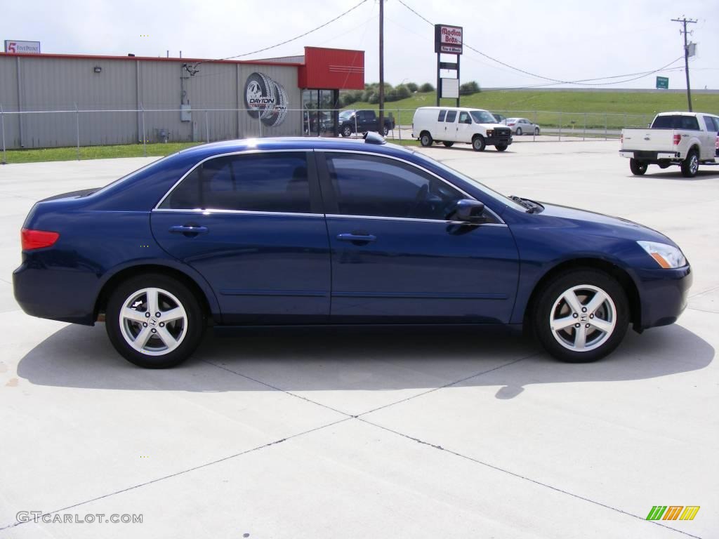 2005 Accord EX Sedan - Eternal Blue Pearl / Gray photo #5