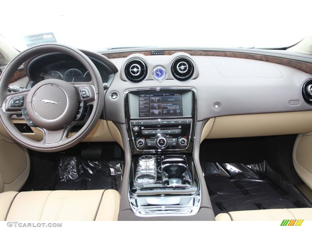 2012 Jaguar XJ XJL Portfolio Cashew/Truffle Dashboard Photo #61688967