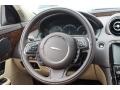 2012 Jaguar XJ Cashew/Truffle Interior Steering Wheel Photo