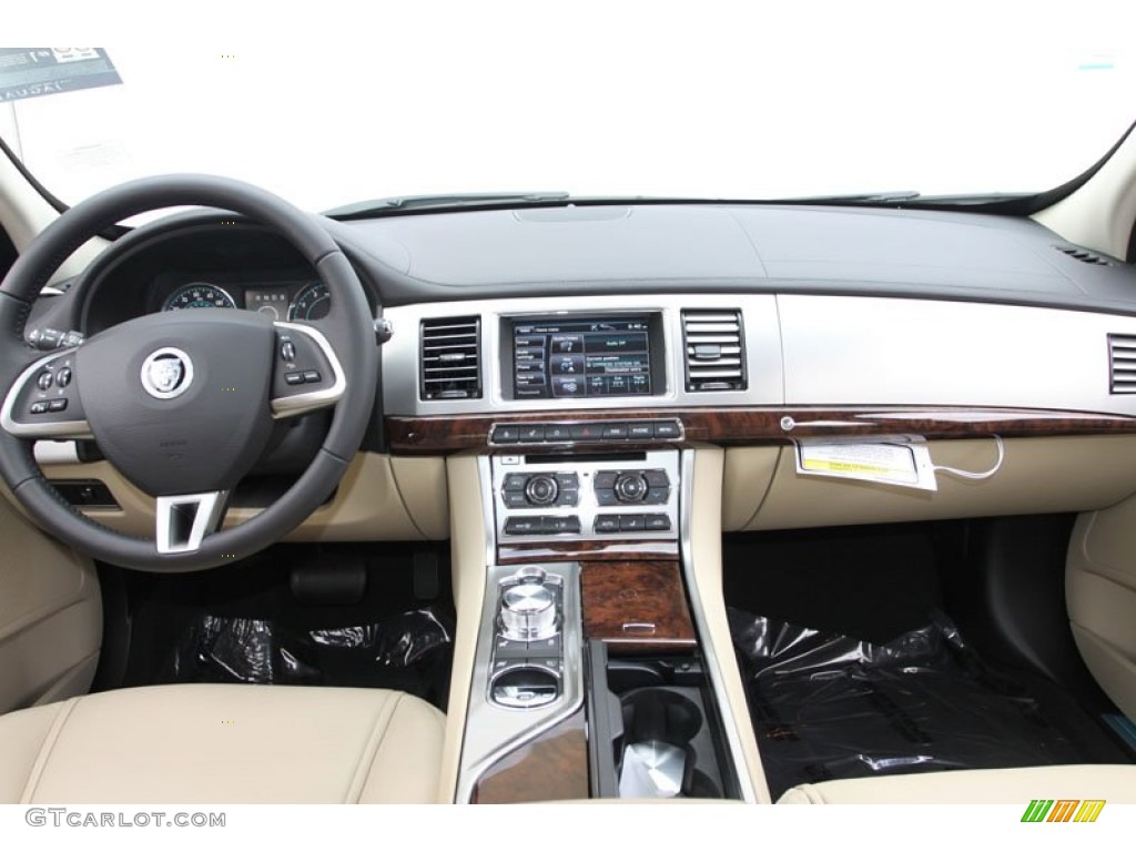 2012 Jaguar XF Standard XF Model Barley/Warm Charcoal Dashboard Photo #61689861