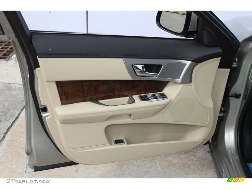 2012 Jaguar XF Standard XF Model Barley/Warm Charcoal Door Panel Photo #61690353