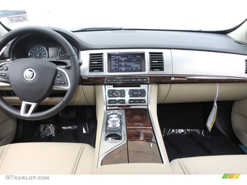 2012 Jaguar XF Standard XF Model Barley/Warm Charcoal Dashboard Photo #61690368