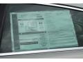 2012 Jaguar XF Standard XF Model Window Sticker