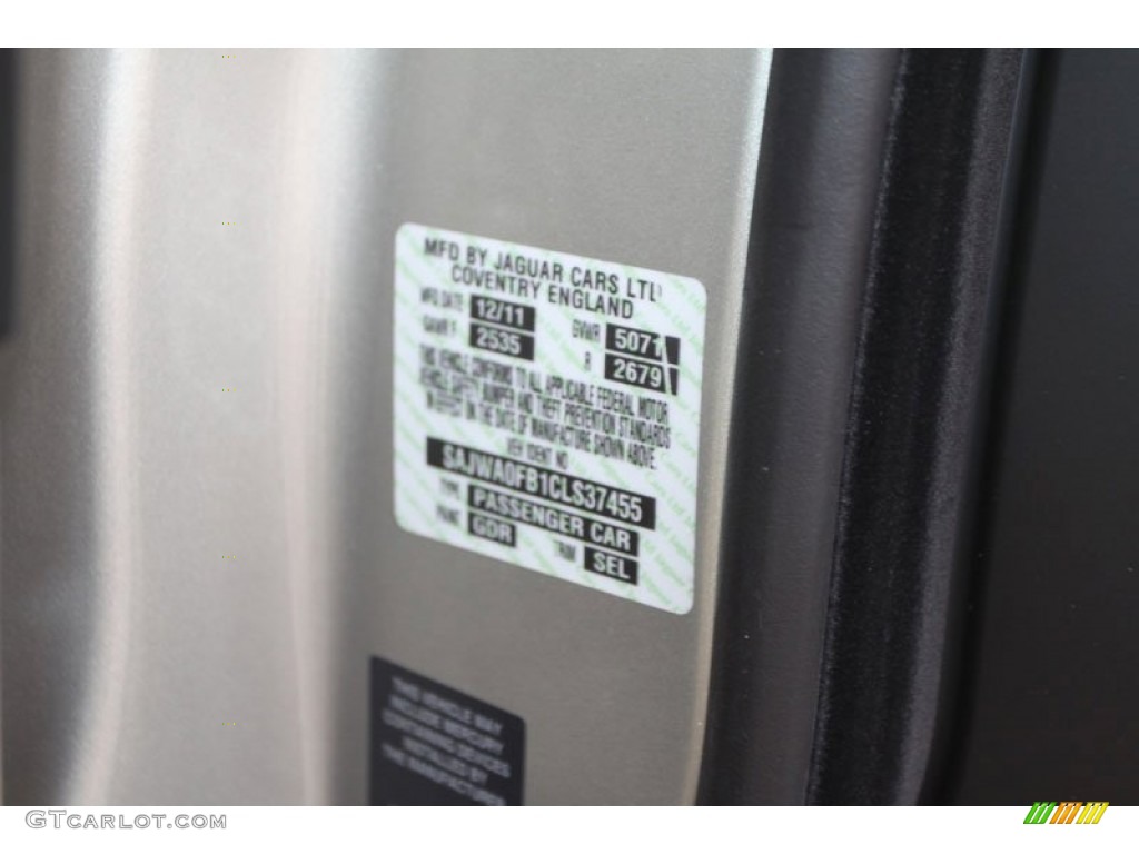 2012 XF Color Code GDR for Cashmere Metallic Photo #61690446