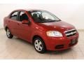 2010 Sport Red Chevrolet Aveo LT Sedan  photo #1