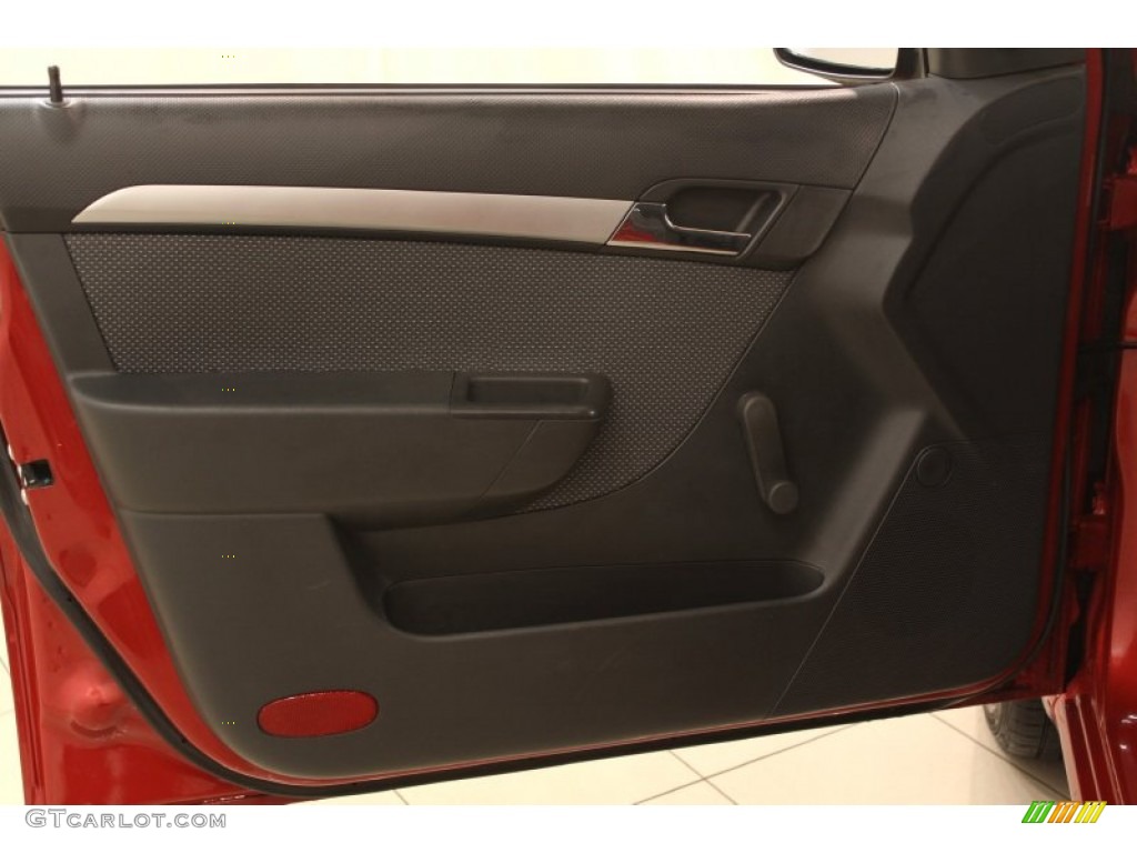 2010 Aveo LT Sedan - Sport Red / Charcoal photo #5