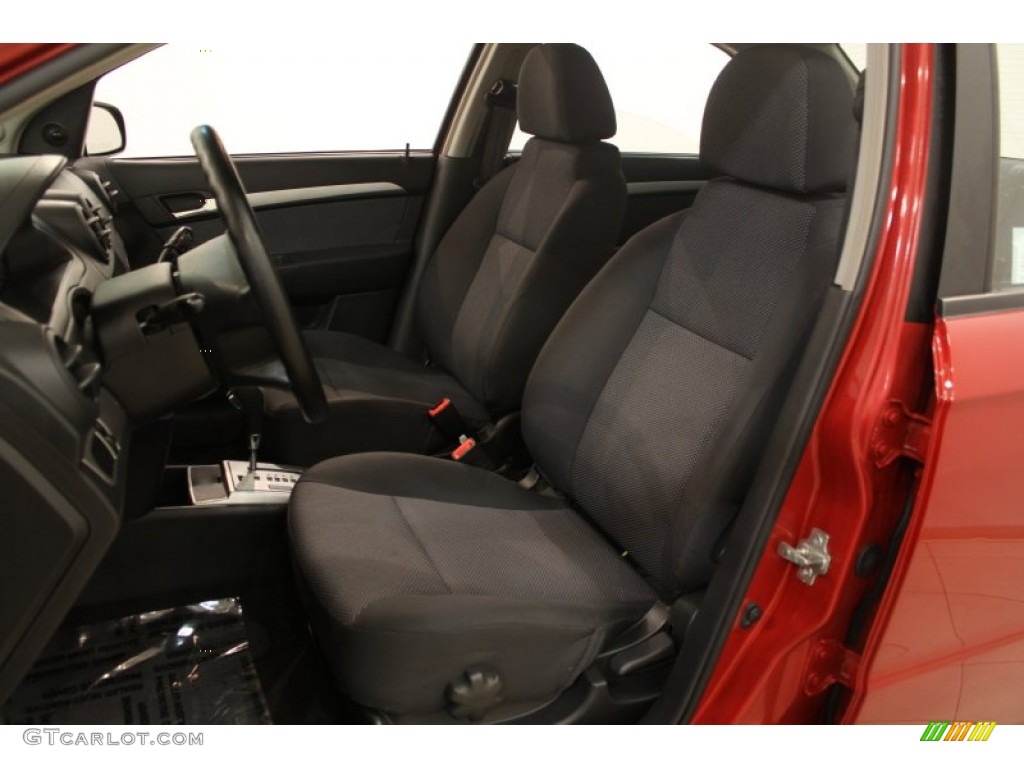 2010 Aveo LT Sedan - Sport Red / Charcoal photo #6