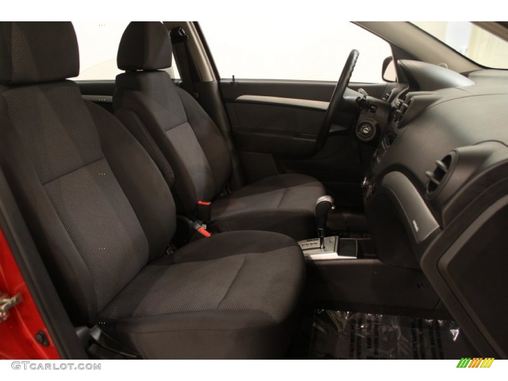 2010 Aveo LT Sedan - Sport Red / Charcoal photo #12