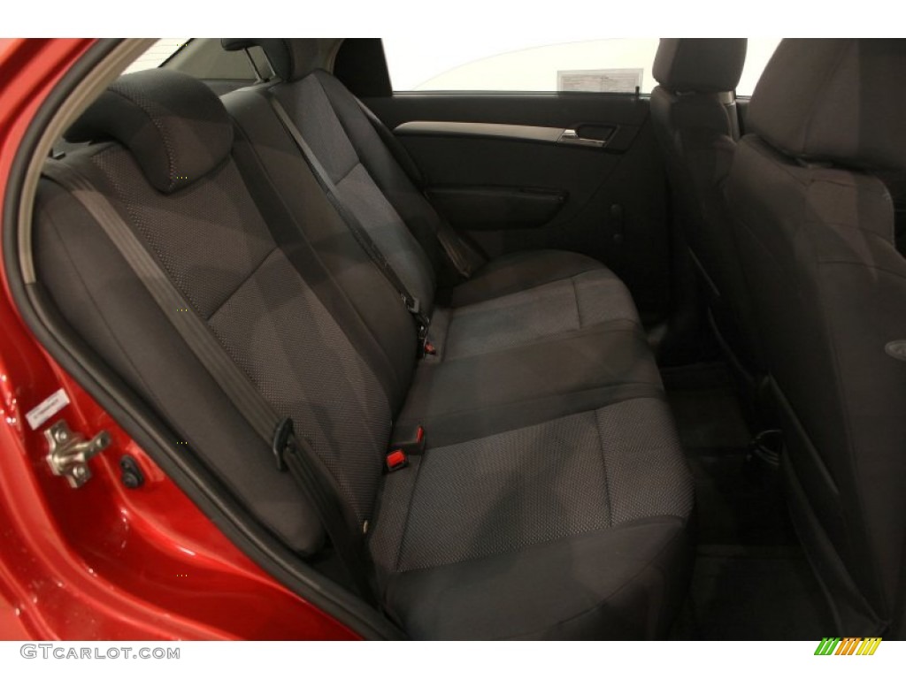 2010 Aveo LT Sedan - Sport Red / Charcoal photo #13