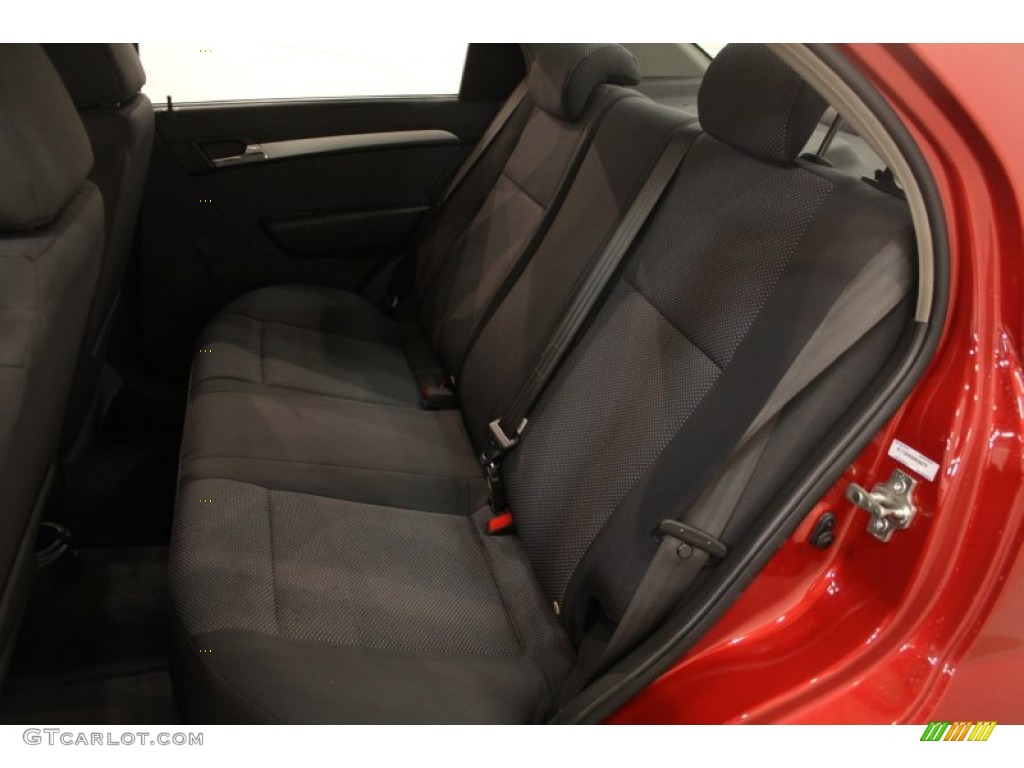 2010 Aveo LT Sedan - Sport Red / Charcoal photo #14