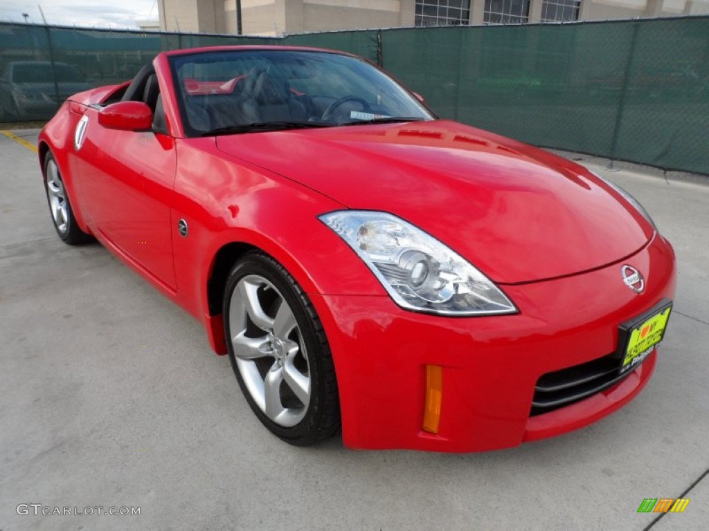 2008 350Z Touring Roadster - Nogaro Red / Charcoal photo #1