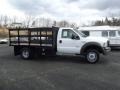 Oxford White - F450 Super Duty XL Regular Cab Stake Truck Photo No. 3