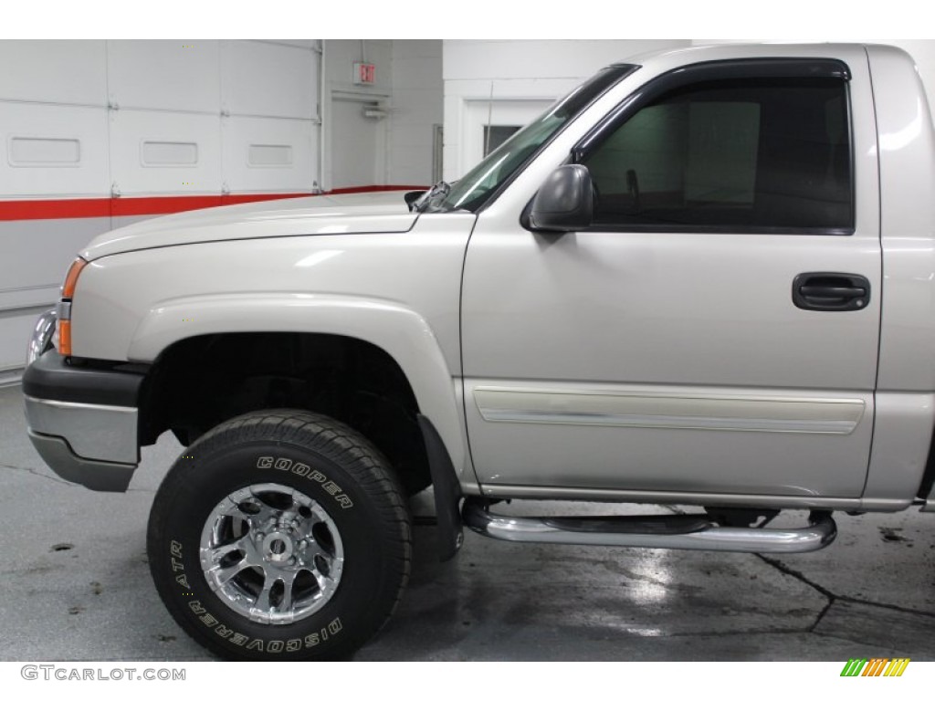 2004 Silverado 1500 Z71 Regular Cab 4x4 - Silver Birch Metallic / Dark Charcoal photo #8