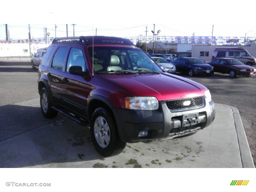 2003 Escape XLT V6 4WD - Redfire Metallic / Medium Dark Pebble photo #8