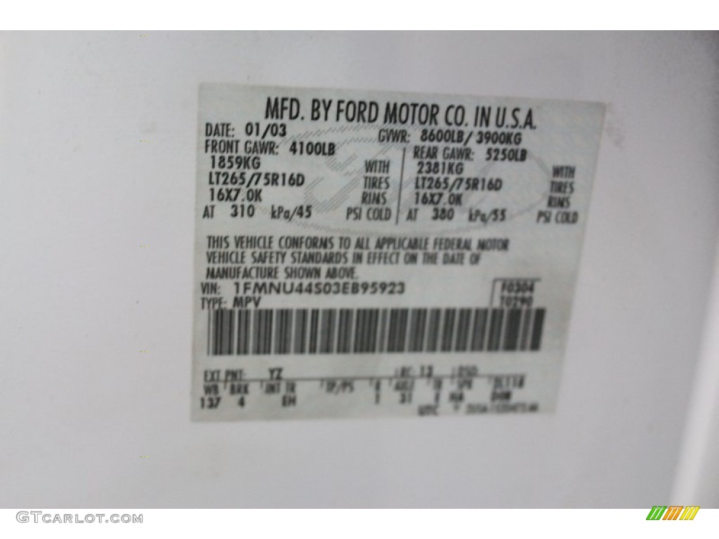 2003 Ford Excursion Eddie Bauer YZ Photo #61694706