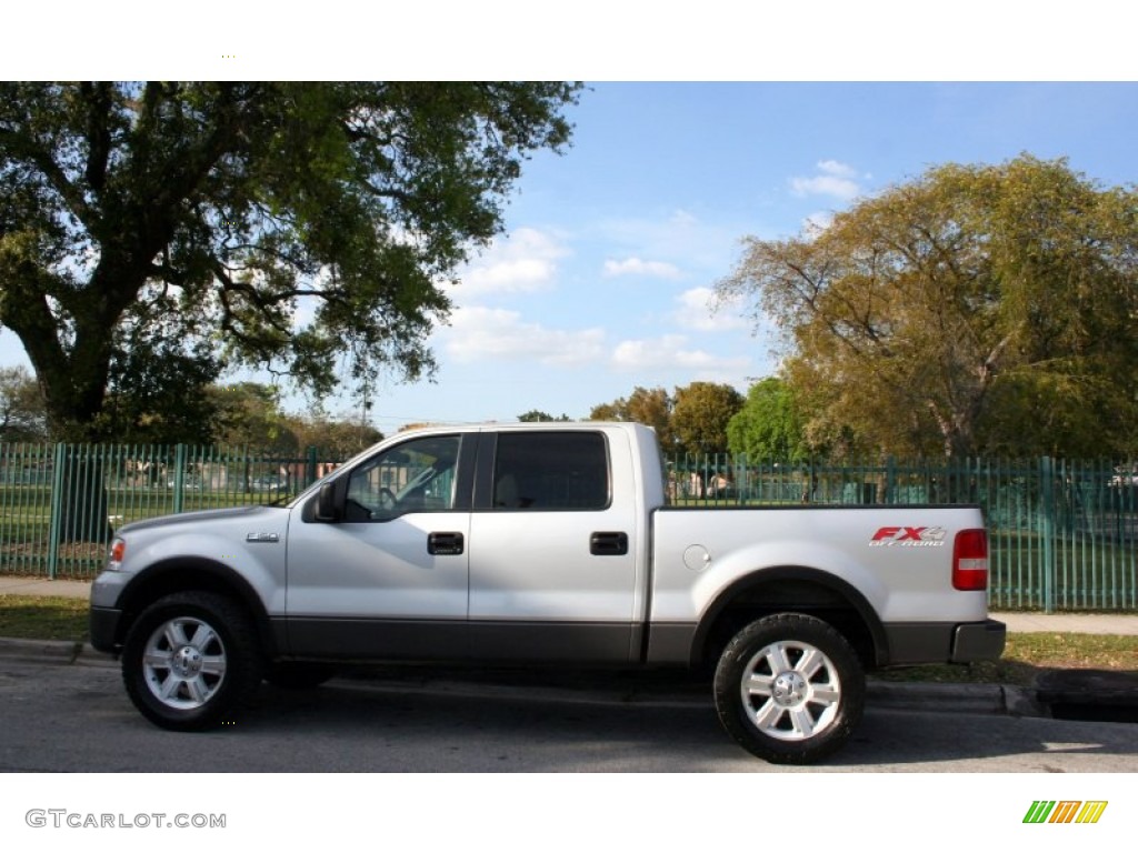 2006 F150 FX4 SuperCrew 4x4 - Silver Metallic / Black/Medium Flint photo #3
