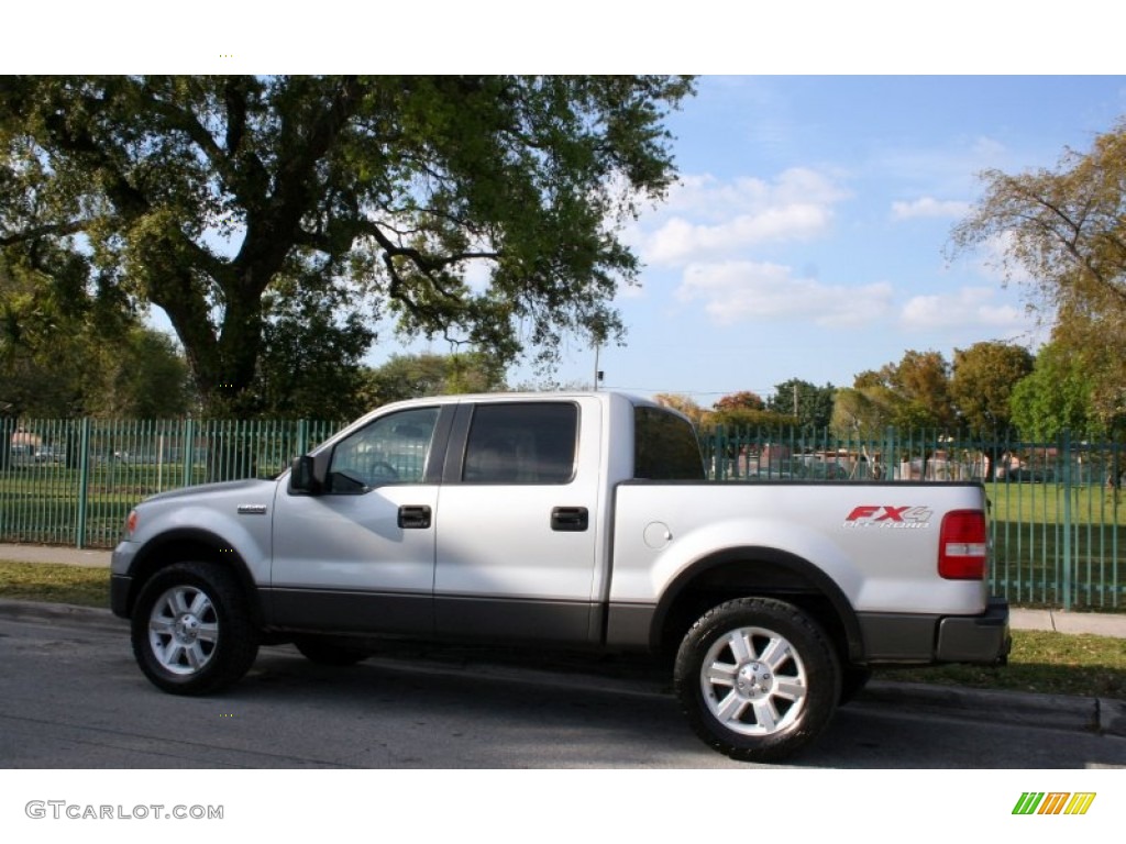 2006 F150 FX4 SuperCrew 4x4 - Silver Metallic / Black/Medium Flint photo #4