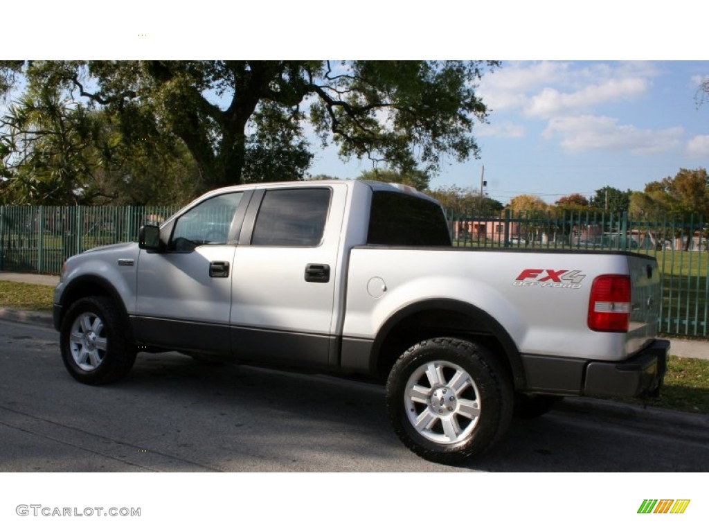 2006 F150 FX4 SuperCrew 4x4 - Silver Metallic / Black/Medium Flint photo #5