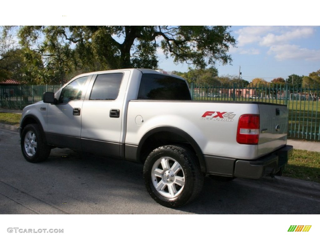 2006 F150 FX4 SuperCrew 4x4 - Silver Metallic / Black/Medium Flint photo #6