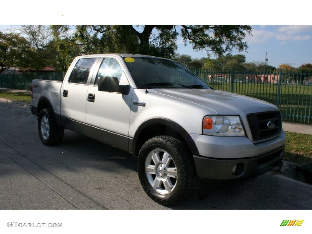 2006 F150 FX4 SuperCrew 4x4 - Silver Metallic / Black/Medium Flint photo #14