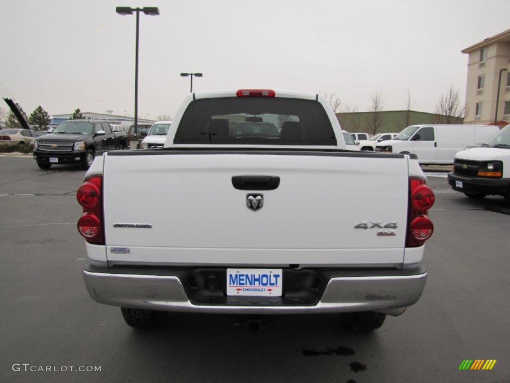 2007 Ram 3500 SLT Mega Cab 4x4 - Bright White / Medium Slate Gray photo #6