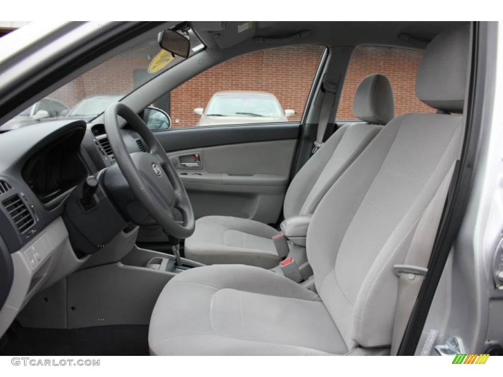 Gray Interior 2009 Kia Spectra EX Sedan Photo #61699078