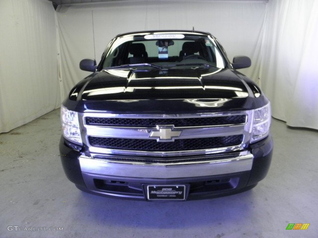 2008 Silverado 1500 Work Truck Extended Cab - Black / Dark Titanium photo #2