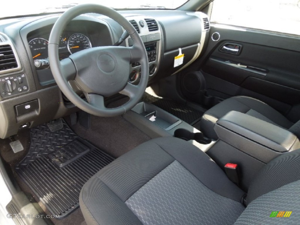 Ebony Interior 2012 Chevrolet Colorado LT Extended Cab Photo #61703031