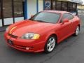 2003 Rally Red Hyundai Tiburon GT V6  photo #1