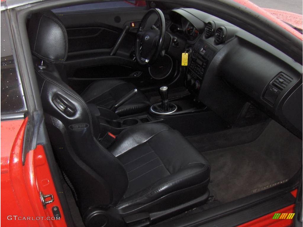 2003 Tiburon GT V6 - Rally Red / Black photo #7