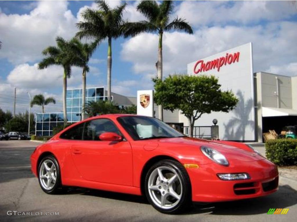 2007 911 Carrera Coupe - Guards Red / Black photo #1