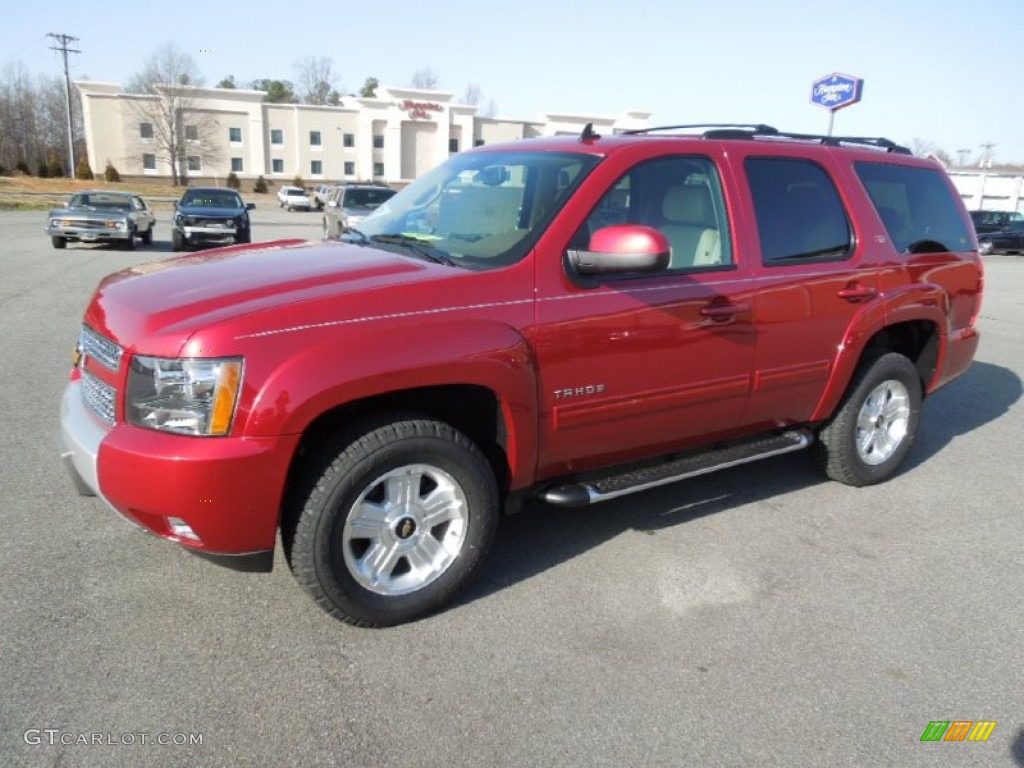 2012 Tahoe LT 4x4 - Crystal Red Tintcoat / Light Cashmere/Dark Cashmere photo #1