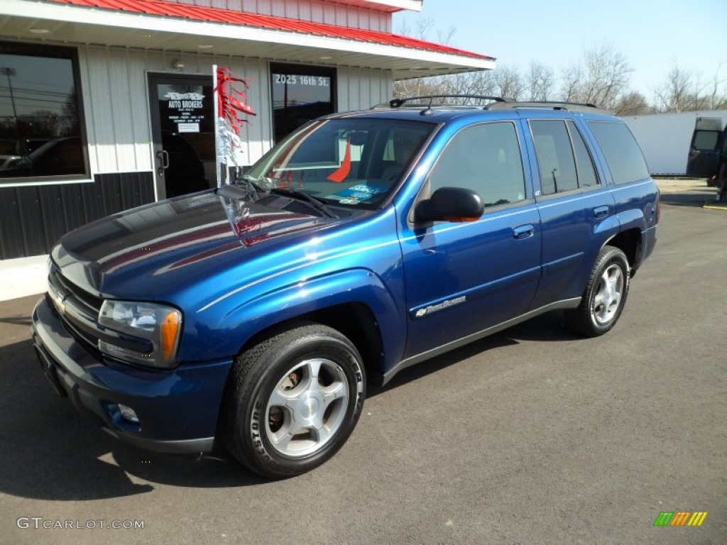 Indigo Blue Metallic 2004 Chevrolet TrailBlazer LT 4x4 Exterior Photo #61705170