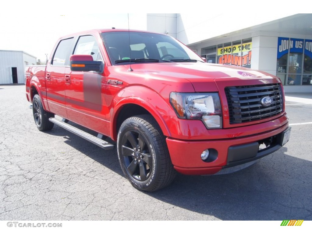 Red Candy Metallic 2012 Ford F150 FX2 SuperCrew Exterior Photo #61705479