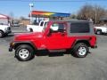 Flame Red 2004 Jeep Wrangler Unlimited 4x4