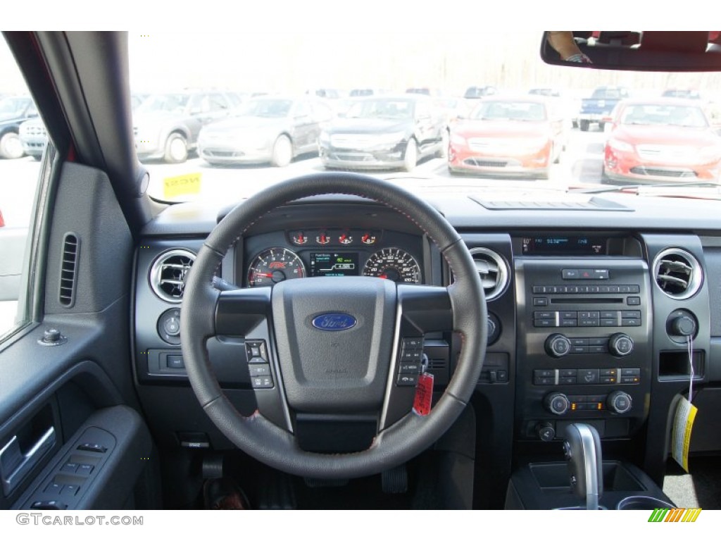 2012 Ford F150 FX2 SuperCrew FX Sport Appearance Black/Red Dashboard Photo #61705731