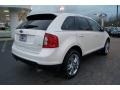 2012 White Platinum Metallic Tri-Coat Ford Edge SEL  photo #3