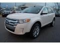 2012 White Platinum Metallic Tri-Coat Ford Edge SEL  photo #6